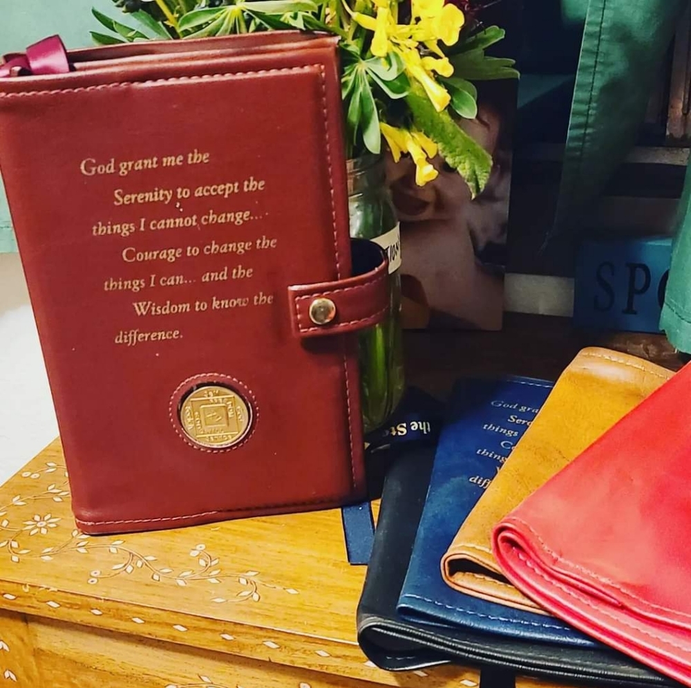 Book covers with the serenity prayer